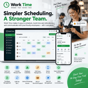 Work Time – Employee Scheduling, Time Tracking & Attendance Management Software